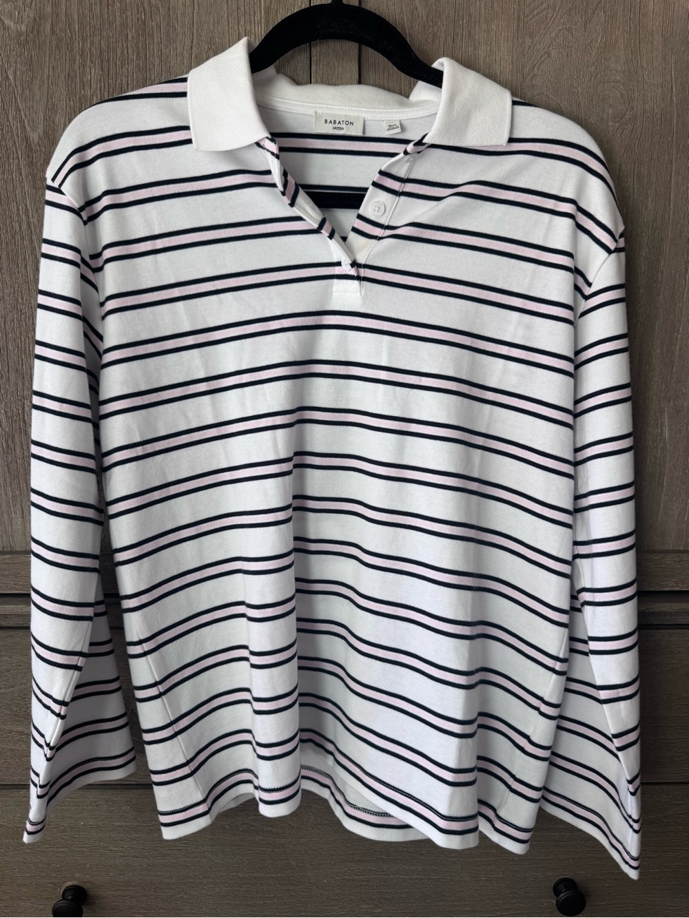 Aritzia Interlock Cotton Eton Polo